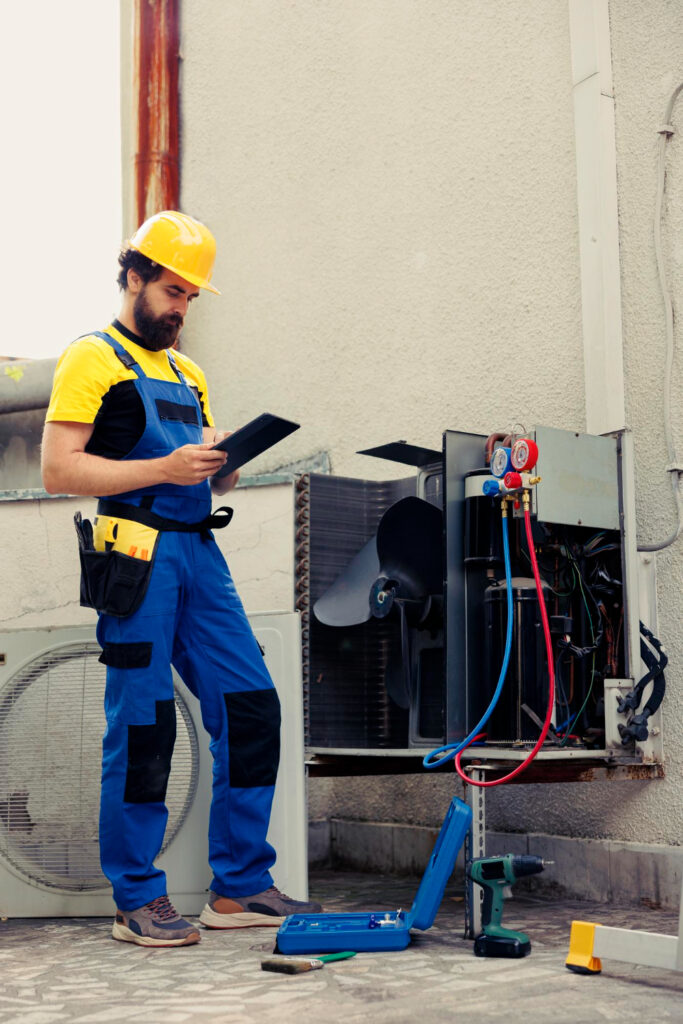 air source heat pump servicing